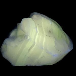 Milk Glass Clear Swirl Art Glass Cullet Glowing Manganese Slag Glass #5GX40